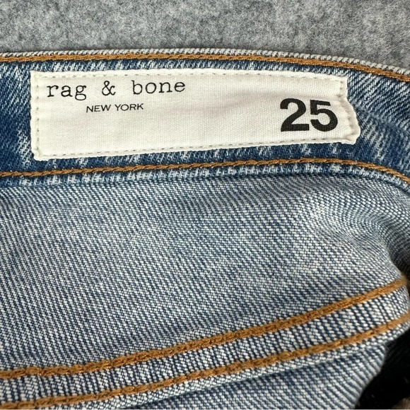 Rag & Bone Peyton Sliced Mid-Rise Bootcut Jeans in Lou.  Sz: 25 - Picture 14 of 15